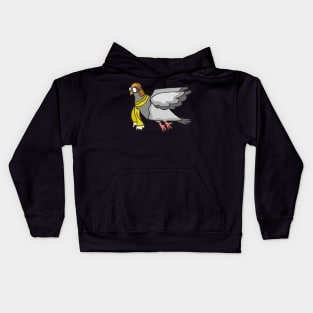 Dove peace faithful white gray bird love Kids Hoodie